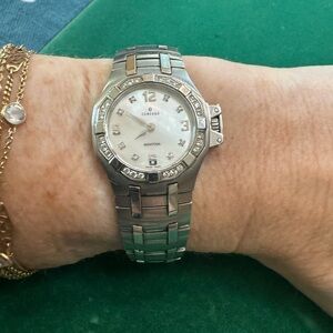 Concord Saratoga Watch MOP Dial Diamonds 24MM Quartz